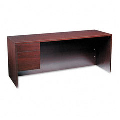 Hon&reg; 10500 Series Single Pedestal Credenza, Credenza with Lateral File