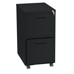 HON HON&reg; 1600 Series File Pedestal with &ldquo;M&rdquo; Pulls, Two-Drawer Mobile File