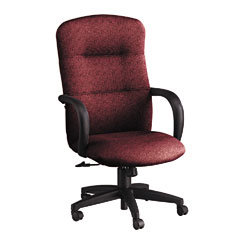 Allure Series;Chair;Chairs;Executive;High Back;HON;Metal-Frame;Swivel/Tilt;Wild Rose