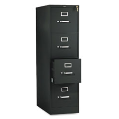 25" Deep;4;510 Series;Black;Cabinet;File Cabinet;File Cabinets;File Cabinets & Accessories;Files Cabinet;Four Drawer;Full-Suspension;Furniture;HON;Letter Size;Metal;Steel;Vertical File;Vertical, Metal