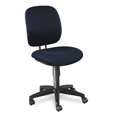 Blue Fabric;Chairs;Comfortask Series;HON;Metal-Frame;Olefin;Pneumatic;Swivel/Tilt;Task;Task Chair;Upholstered
