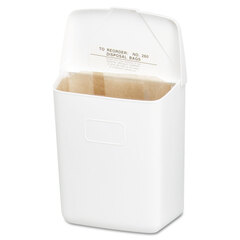 Convertible Floor Receptacle, White Plastic