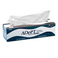 Buy Adept® Lite Duty Tissue Wipes - 3 Ply