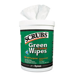 ITW Dymon SCRUBSreg Green Cleaning Wipes