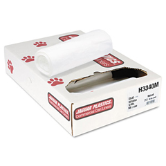 High-Density Commercial Can Liners, Bulk Pack, Natural Color