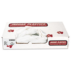 White Commercial Can Liners