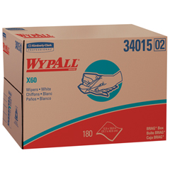 KCC34015 - Kimberly Clark Professional WYPALL* X60 Reinforced Wipers in BRAG* Box