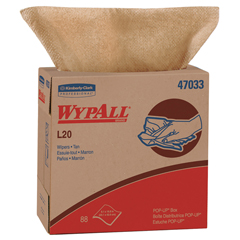 KCC47033 - Kimberly Clark Professional WYPALL* L20 Wipers in POP-UP* Box