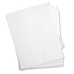 Kleer-Fax&reg; 80000 Series Numerical Side Tab Legal Index Divider