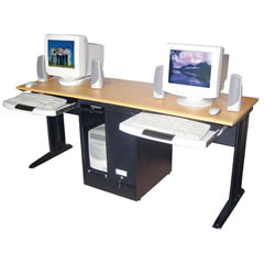 LUXLCW180D-B - LuxorVersatile Computer Workstation