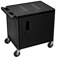 LUXLE26C-B - LuxorEndura Video Equipment Table with Cabinet
