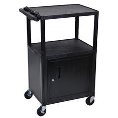 LUXLP54C - Luxor54 Plastic Shelf Cart & Stand