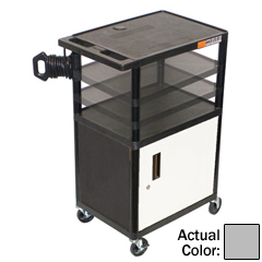 LUXLEDUOC-G - LuxorMulti-Height Endura Video Equipment Table with Cabinet