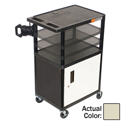 LUXLEDUOC-P - LuxorMulti-Height Endura Video Equipment Table with Cabinet