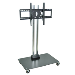 LUXLWPSMS62-4 - Luxor62 Plasma TV Stand with Chrome Uprights