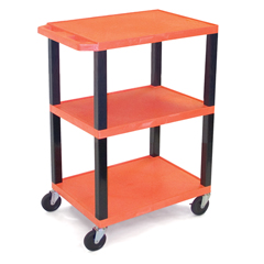 LUXLWT34SOR - LuxorSpecialty Utility Cart in Orange