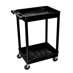 LUXSTC11-B - LuxorTwo-Shelf Tub Cart