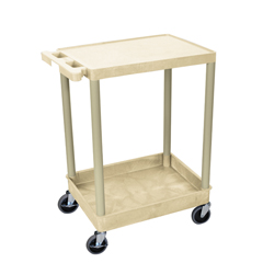 LUXTC21-P - LuxorTwo-Shelf Tub Cart