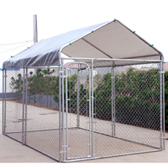 Dog Kennel With Canopy 7.5'W x 13'L x 6'H