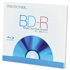 Memorex&reg; Blu-Ray&trade; BD-R Recordable Disc