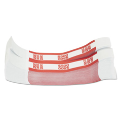 MMF Industries&trade; White Kraft Bands, Color-Coded