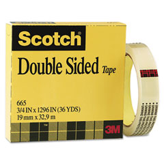 Scotch&reg; 665 Double-Sided Office Tape