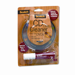 MMMAV100 - 3M Scotch&trade; CD/DVD Disc Cleaner