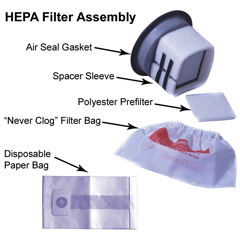 PULB260619 - Pullman Holt HEPA Filter Assembly for Model 45 Series