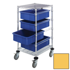 QNTBC212434M1-YL-EA - Quantum Storage SystemsBin Cart with Dividable Grid Containers