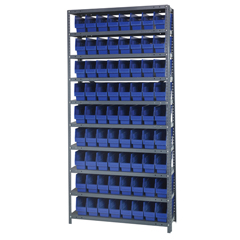 QNTWR9-201BL-EA - Quantum Storage SystemsWire Shelving Unit with Store-More Bins