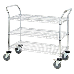 3 Wire Shelf Mobile Utility Cart