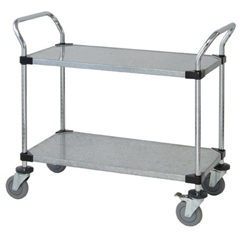 QNTWRC-2448-2G-EA - Quantum Storage Systems2 Solid Shelf Mobile Utility Cart