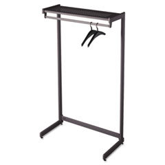 Single-Sided, One-Shelf Garment Rack