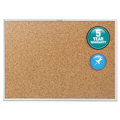 Cork Bulletin Board with Anodized Aluminum Frame
