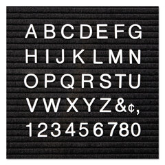 Helvetica Style Plastic Character Sets