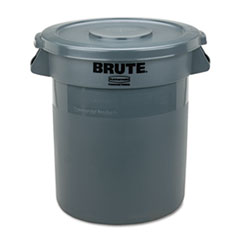 RCP2609 GRA - Rubbermaid Commercial Brute&reg; Round Containers and Lids