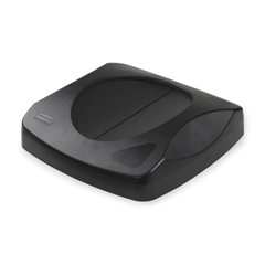 RCP268988BLA - Rubbermaid CommercialUntouchable&reg; Swing Lid for Square Top Containers