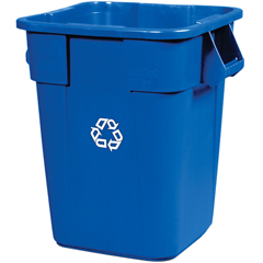 RCP3536-73BLU - Rubbermaid CommercialBrute&reg; Square Recycling Container without Lid