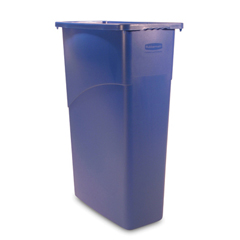 RCP3540BLU - Rubbermaid CommercialSlim Jim&reg; 23-Gallon Rectangular Waste Container