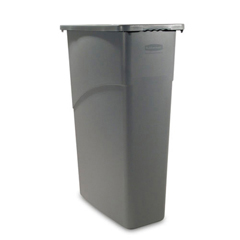 RCP3541GRA - Rubbermaid CommercialSlim Jim&reg; Rectangular Waste Container with Handles