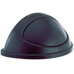 RCP3620BLA - Rubbermaid CommercialUntouchable&reg; Half Round Lid