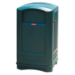 RCP3964DGR - Rubbermaid Commercial Plaza 50-Gallon Container