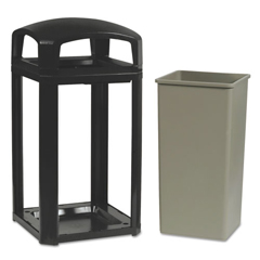 RCP3970SAB - Rubbermaid Commercial LANDMARK SERIES Classic Dome Top Containers
