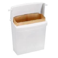 RCP6140WHI - Rubbermaid Commercial Wall-Mount Receptacle and Liner Bags