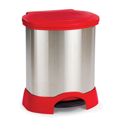 Stainless Steel/Plastic Medical Waste Step-On Containers