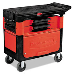 RCP618088BLA - Rubbermaid Commercial Trades Cart with Locking Cabinet