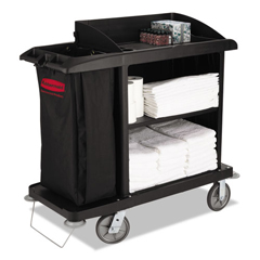 RCP6189 BLA - Rubbermaid CommercialFull Size Housekeeping Cart with Doors