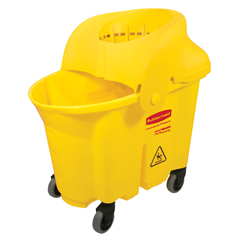 RCP759088YEL - Rubbermaid Commercial WaveBrake&reg; Institutional Combo