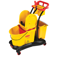 Mets24 (Janitorial Supplies, Office Equipment & Cleaning Products) : WaveBrake&reg; Mopping Trolley with Downward Pressure Wringer Product Image - Click Here for More Details