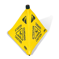 RCP9S01YEL - Rubbermaid Commercial Pop-Up Safety Cone